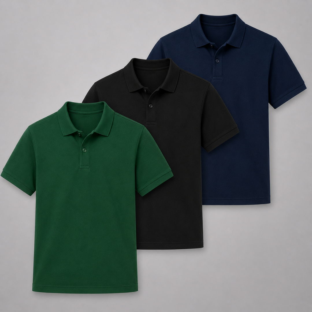 Set 3 Poloshirts – Komfortabel