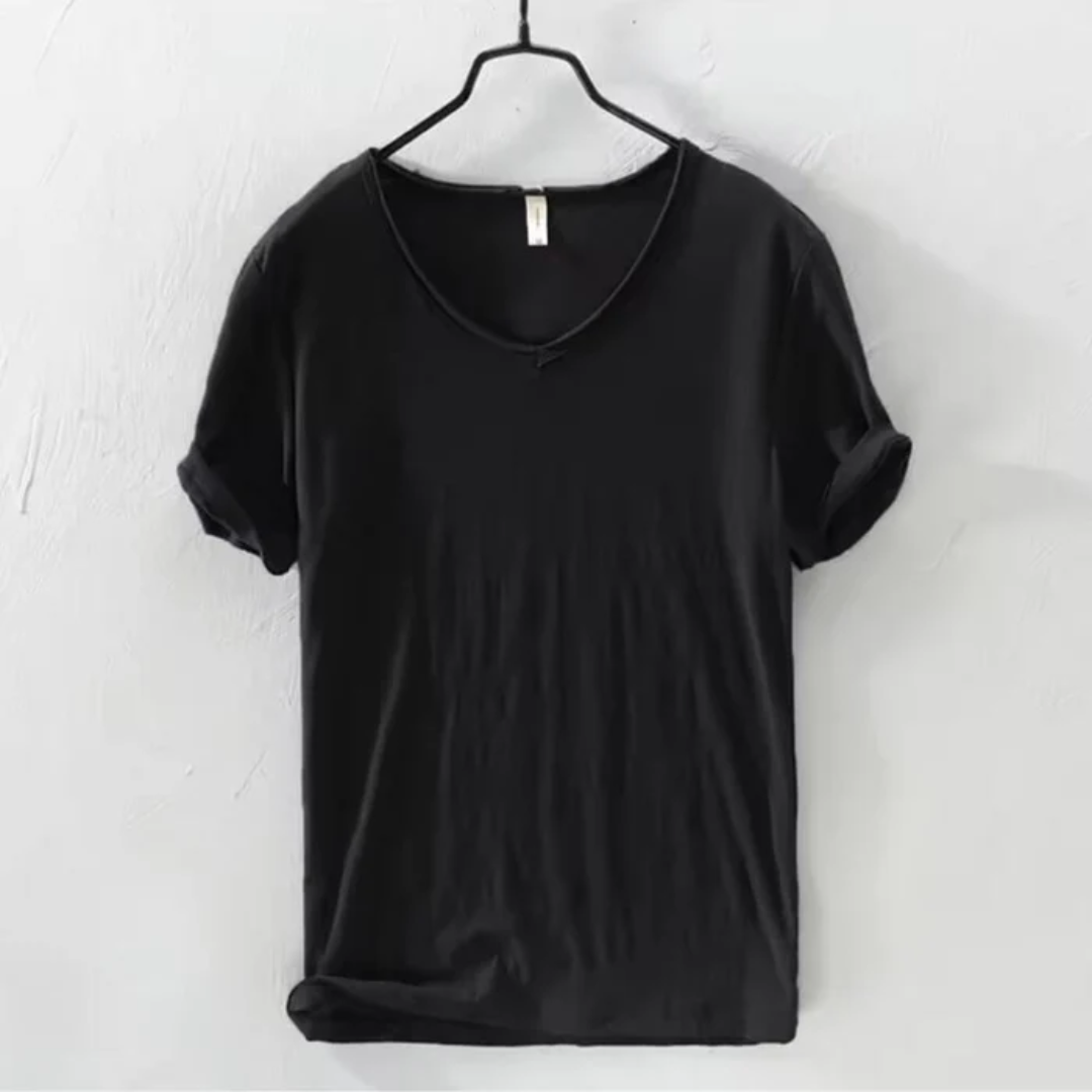 Herren Slim-Fit V-Ausschnitt T-Shirt