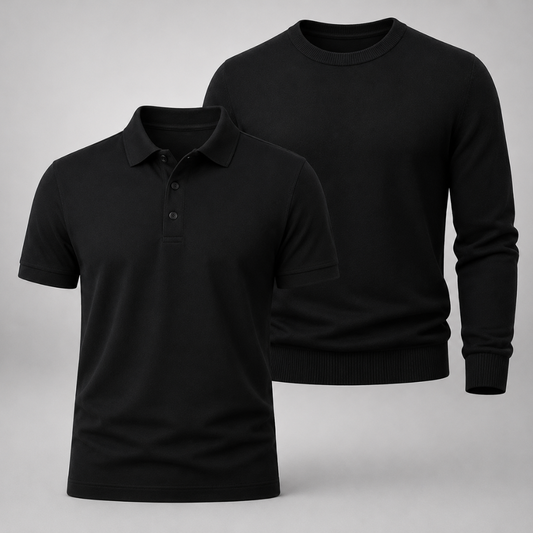 Polo-Shirt + Pullover