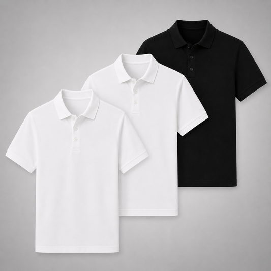 Set 3 Poloshirts – Komfortabel