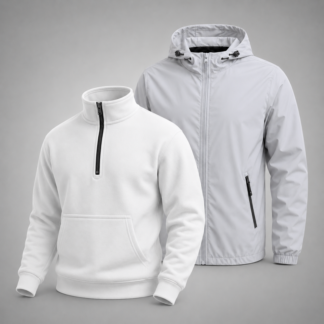 Set – 1 Pullover & 1 Winterjacke für Komfort und Stil