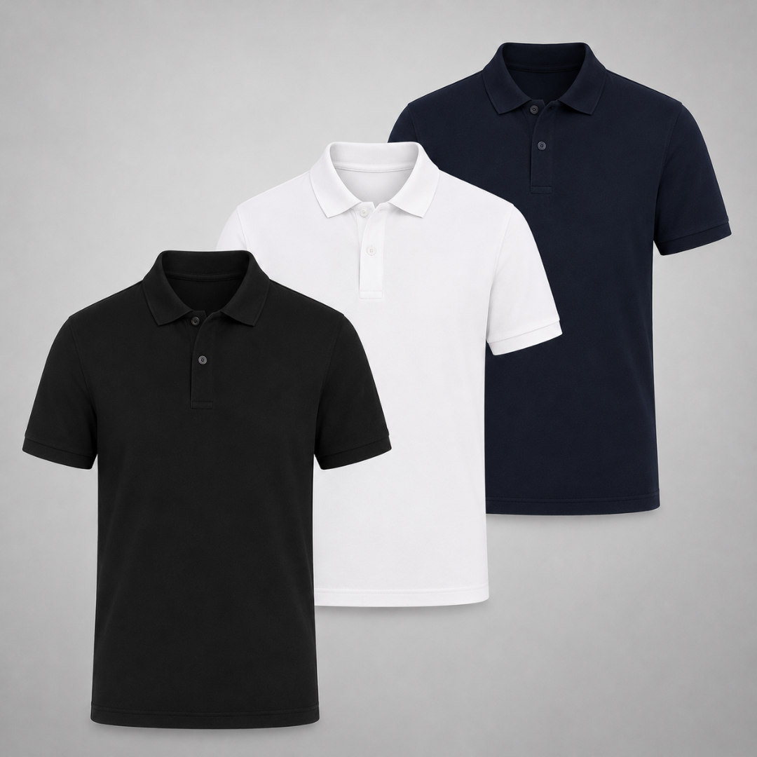 Set 3 Poloshirts – Klassisch und Komfortabel