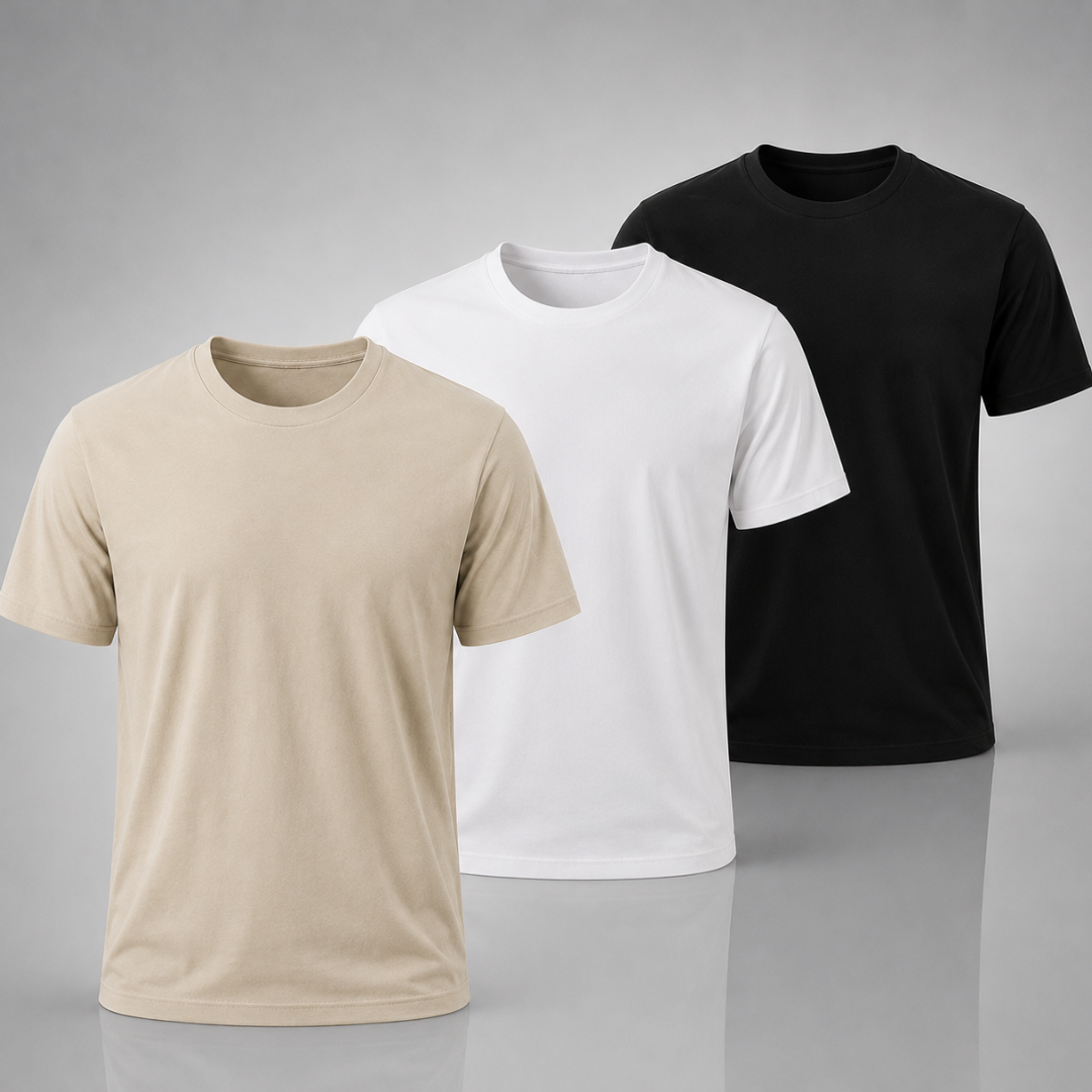Set: 3 Premium T-Shirts – Klassisch und Komfortabel