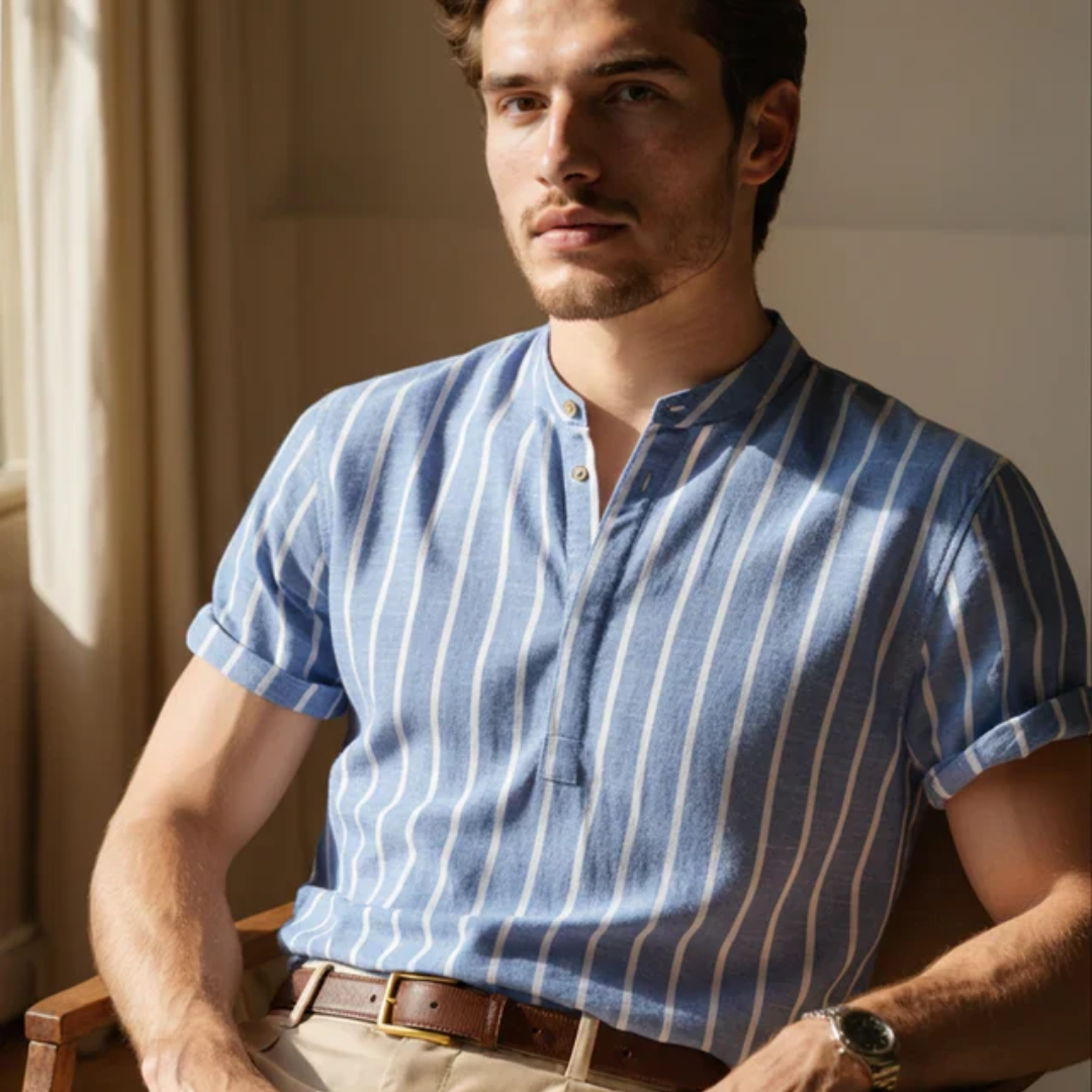 Gestreiftes Herren-Poloshirt
