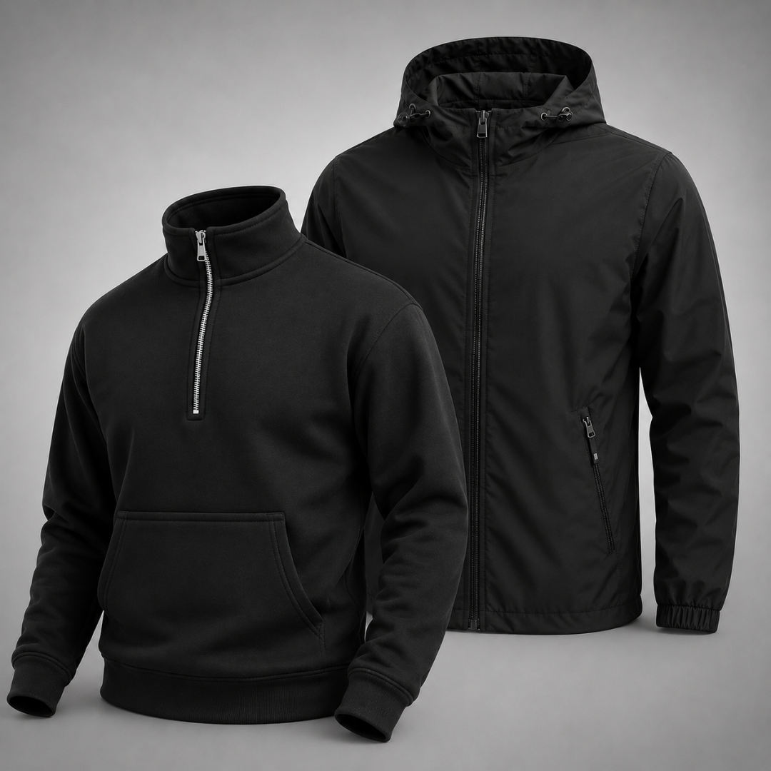 Set – 1 Pullover & 1 Winterjacke für Komfort und Stil